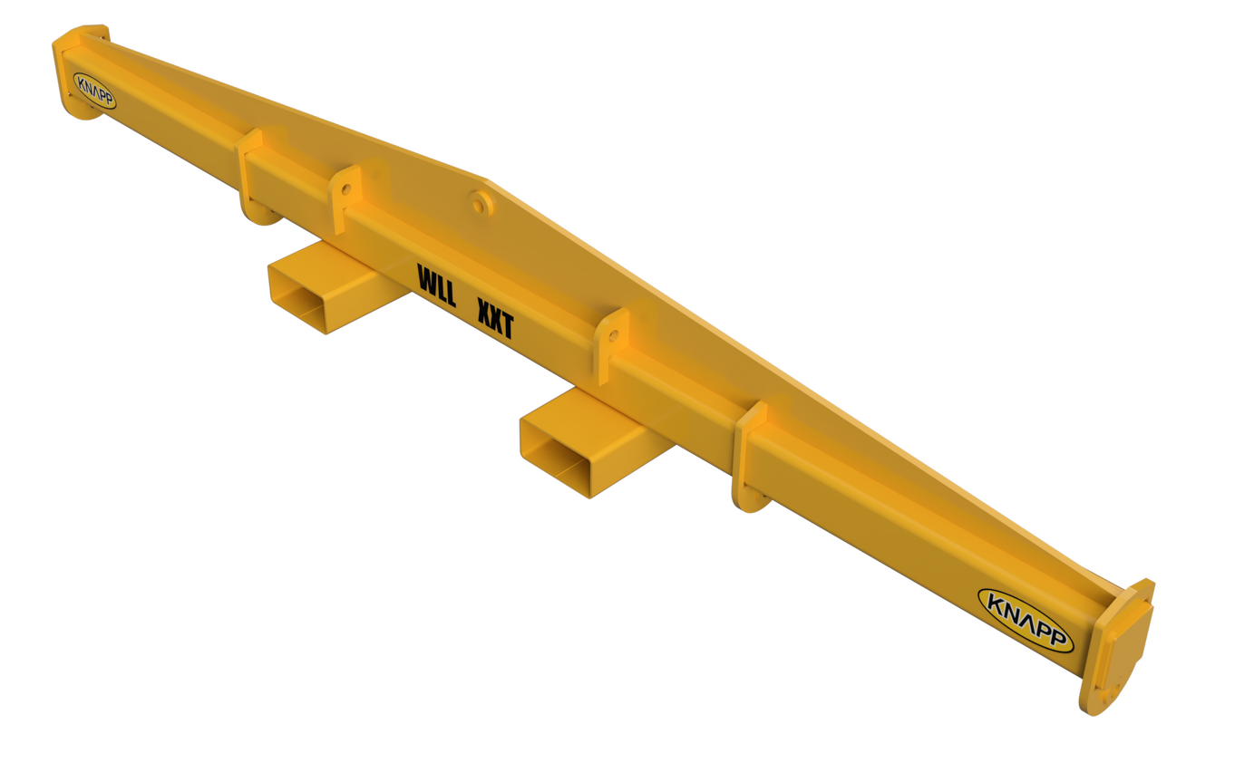 MULTI LIFTING LUG FORK HOIST LIFTING BEAM with Fork Pockets and Central Lifting Point